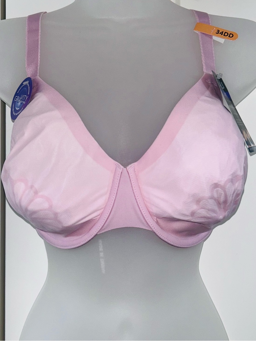 New Bali Lift bra underwire Gravity Defying unpadded 34DD